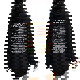 Hands Off Protest Women Women Oversized Hoodie Back Print - Thegiftio UK