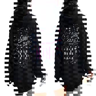 Happiness Is Being A Mimi Cute Grandma Mother's Day Women's Women Oversized Hoodie Back Print - Thegiftio