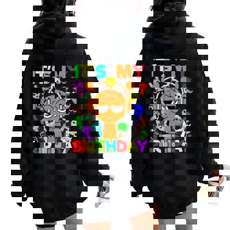 Happy Sprunki For Birthday Decoration For Boys And Girls Women Oversized Hoodie Back Print - Thegiftio UK