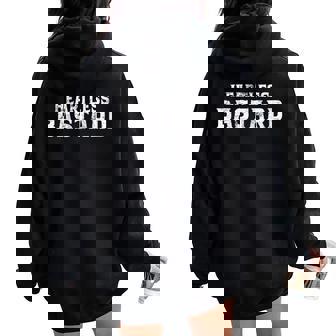 Heartless Bastard Sarcastic Emo Goth Punk Musique Amateurs Sweat à capuche oversize pour femme avec imprimé dans le dos - Cadeauxyz