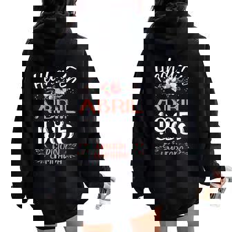 Hecha En Abril 1985 Regalo 40 Años Cumpleaños Women Oversized Hoodie Back Print - Regaloses