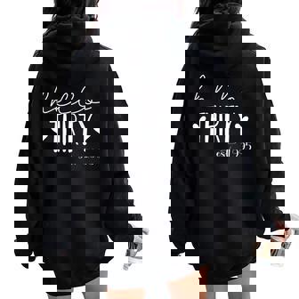 Hello Thirty Est 1995 30 Years Old 30Th Birthday For Women Women Oversized Hoodie Back Print - Seseable