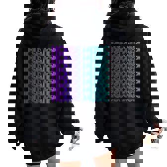 House Musicaporwave Techno House Musique Edm Amoureux Dj Sweat à capuche oversize pour femme avec imprimé dans le dos - Cadeauxyz