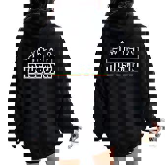 Houston Texas TX Souvenir Graphic T Women Oversized Hoodie Back Print - Monsterry