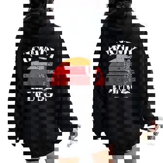 Howdy Putos Cactus Retro Vintage Women Oversized Hoodie Back Print | Mazezy