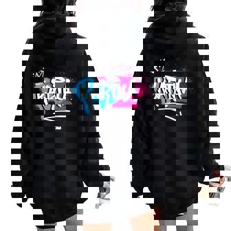 Idée Cadeau Drôle Humour Prénom Pour Karina Niñas Idea De Regalo Divertido Humor Nombre Para Karina X-Small Manga Larga Clásico Regalo Chicas Y Niñas Women Oversized Hoodie Back Print - Regaloses