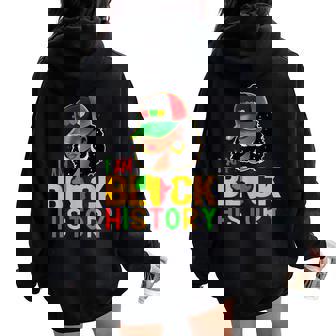 I'm Black History Month African American Girls Women Oversized Hoodie Back Print | Mazezy
