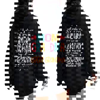 I'm A Mom Grandma Great Grandma Happy Mother's Day 2025 Women Oversized Hoodie Back Print | Mazezy