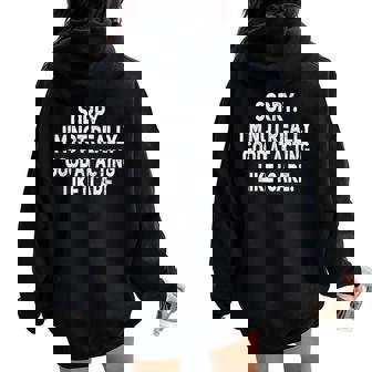 I'm Not Good At Acting Like I Care Sarcastic Blague Sweat à capuche oversize pour femme avec imprimé dans le dos - Cadeauxyz