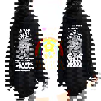 Inappropriate Fun I Love Toys That Go Brrr Adult Humor Women Women Oversized Hoodie Back Print - Seseable