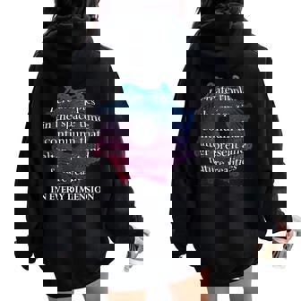 Inspiring Universal Positive Energy Women And Men Women Oversized Hoodie Back Print - Monsterry