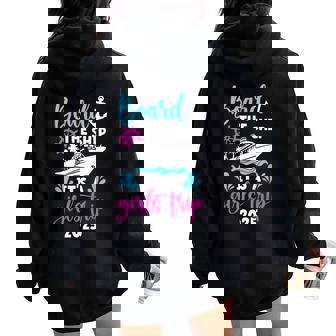 It's A Girls Trip 2025 Vacation Travel Girls Cruising 2025 Women Oversized Hoodie Back Print - Thegiftio UK