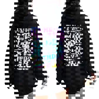 Its Me Hi I'm The Daddy Of The Birthday Girl Its Me Women Oversized Hoodie Back Print - Monsterry