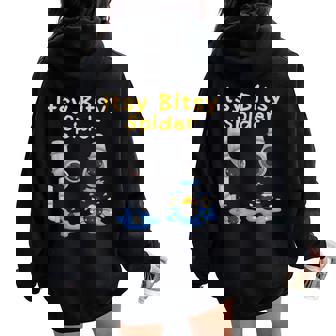 Itsy Bitsy Spider Nursery Rhyme For Kids Toddlers Boys Girls Women Oversized Hoodie Back Print - Monsterry
