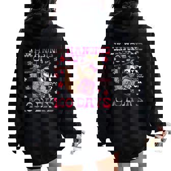 Ive Been Hanging Out School 100 Days 100Th Day Sloth Girls Women Oversized Hoodie Back Print | Seseable CA
