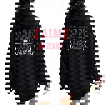 J'aime Quand Ma Me Laisse Aller A La Pêche Cadeau Sweat à capuche oversize pour femme avec imprimé dans le dos - Cadeauxyz