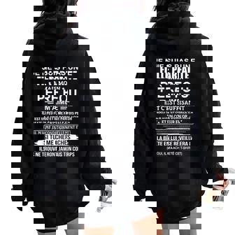 Je Ne Suis Pas Une Fille Parfaite Mais Mon Père Fou Sweat à capuche oversize pour femme avec imprimé dans le dos - Cadeauxyz