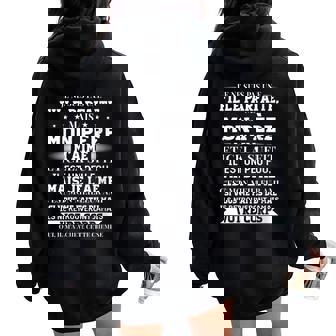 Je Ne Suis Pas Une Fille Parfaite Père Papa Cadeau Sweat à capuche oversize pour femme avec imprimé dans le dos - Cadeauxyz