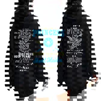 Je Ne Suis Pas Une Princesse Je Suis Une Shield-Maiden Sweat à capuche oversize pour femme avec imprimé dans le dos - Cadeauxyz