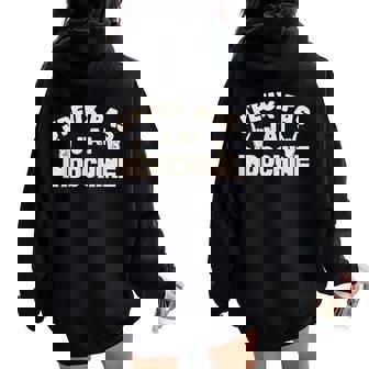 Je Peux Pas J'ai Indochineintage Homme Enfant 2025 Sweat à capuche oversize pour femme avec imprimé dans le dos - Cadeauxyz