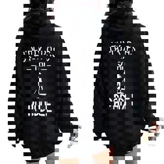 Je Peux Pas J'ai Paddle Humour Stand Up Paddle Sweat à capuche oversize pour femme avec imprimé dans le dos - Cadeauxyz