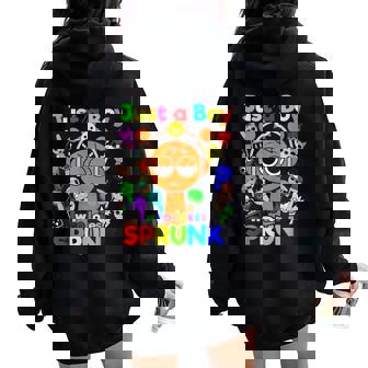 Just A Boy Who Loves Sprunki Phase Toys Boys Girls Women Oversized Hoodie Back Print - Seseable