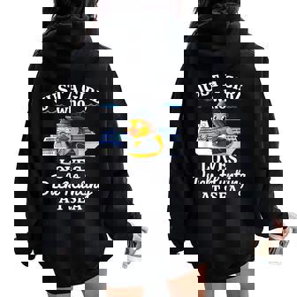 Just A Girl Who Loves Duck Hunting At Sea Cruise Women Oversized Hoodie Back Print - Monsterry