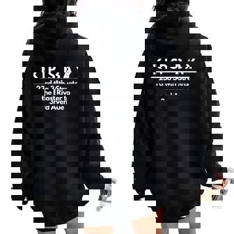 Kip's Bay New York Neighborhood Boundaries Women Oversized Hoodie Back Print - Monsterry