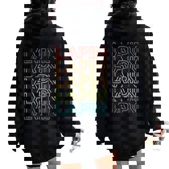 Lapin Fille Enfant Drole Rigolo Lapins Sweat à capuche oversize pour femme avec imprimé dans le dos - Cadeauxyz
