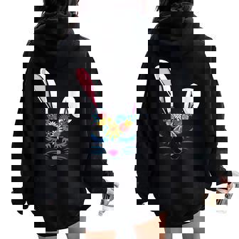 Lapin Mignon De Pâques Pour Filles S Adultes Enfants Tout-Petits Sweat à capuche oversize pour femme avec imprimé dans le dos - Cadeauxyz