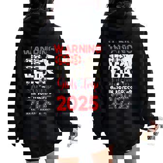 Las Vegas Girls Trip In Progress 2025 Las Vegas Vacation Women Oversized Hoodie Back Print - Seseable