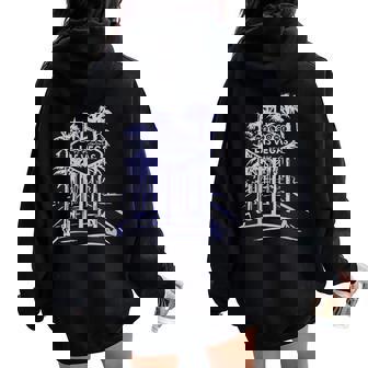 Las Vegas Strip Retro Famous Sign Nevada Souvenir Women Oversized Hoodie Back Print - Monsterry