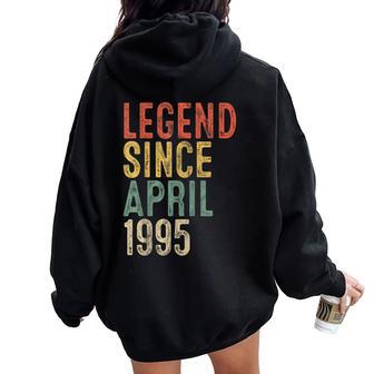 Legend 1995 30Th Birthday For 30 Year Old Women Oversized Hoodie Back Print - Thegiftio UK