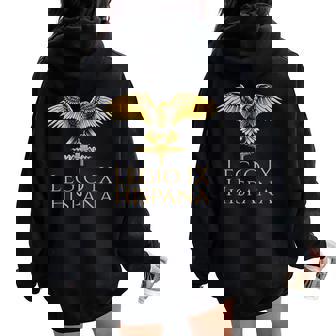Legio Ix Hispana Ancient Roman Legion Spqr Aquila Women Oversized Hoodie Back Print - Regaloses