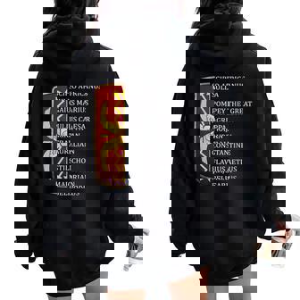Legiones De Generales Romanos Antiguos De Roma Women Oversized Hoodie Back Print - Regaloses