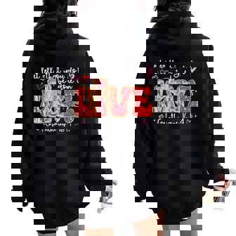 Let All That You Do Be Done In Love Christian Valentines Day Women Oversized Hoodie Back Print - Thegiftio UK