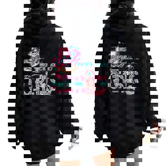 Let's Go Girls Western Rodeo Cowgirls Bachelorette Party Women Oversized Hoodie Back Print - Thegiftio UK