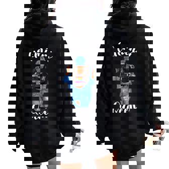 Lgbtq Symbole De La Reine Gémeaux Juin Juillet Gay Pride Sweat à capuche oversize pour femme avec imprimé dans le dos - Cadeauxyz