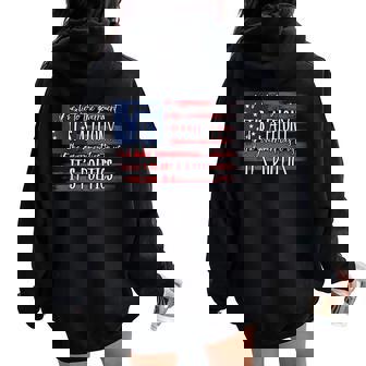 If We Lie To The Government Government Politics Lying Women Oversized Hoodie Back Print - Monsterry