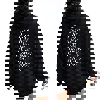 Linda Cita Country Para Es Que Esta Chica Ama La Música Country Sin Mangas Women Oversized Hoodie Back Print - Regaloses