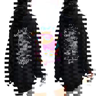Lindas S Capibara Para Niñas Y Es Y Niños Women Oversized Hoodie Back Print - Regaloses