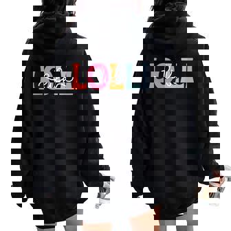 Lolli Life Lolli Grandma Lolli Grandmother Women Oversized Hoodie Back Print | Seseable CA