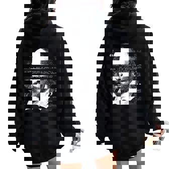Los Idiotas Gobiernan A Los Ciegos Regalos De Shakespeare Julio César Play Cuello Women Oversized Hoodie Back Print - Regaloses