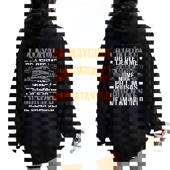 Los Más Importantes Me Llaman Abuelo Día Del Padre Women Oversized Hoodie Back Print - Regaloses