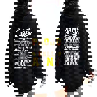 Loud Ball Auntie Softball Baseball Aunt Women Oversized Hoodie Back Print - Seseable