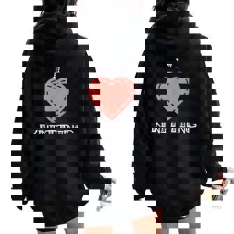 Love To Knit Ns Girls Love Knitting Women Oversized Hoodie Back Print - Regaloses
