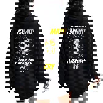 I Love Math It Makes People Cry Math-Teacher Math-Genius Cat Women Oversized Hoodie Back Print - Monsterry