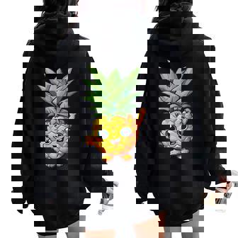 Love Pineapple Camisa Para Para Amantes De La Piña Para Niños Y Niñas Cuello Women Oversized Hoodie Back Print - Regaloses