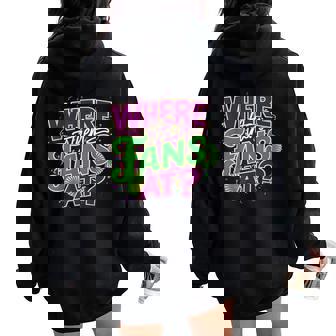 Where Them Vintage Fans At Black Girl For Girls Women Oversized Hoodie Back Print - Seseable
