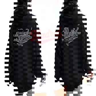 Madrid España Ciudad Turista Hombres Es Cuello Women Oversized Hoodie Back Print - Regaloses